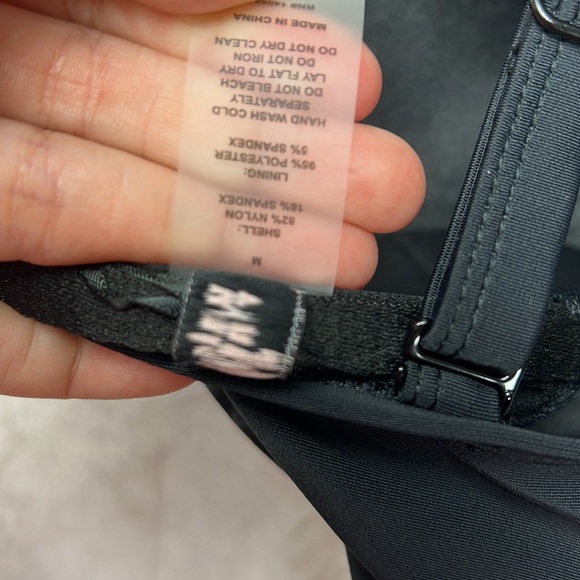 Unique Vintage Black Padded Southampton Ruffle Long Line Corset Swim Bikini Top - Picture 11 of 15